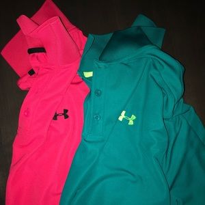 Men’s Under Armour Golf Polo’s Size: XL